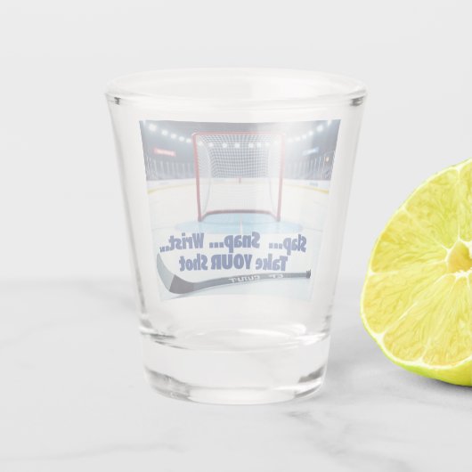 Slap, Snap, Wrist, Take Your Shot SHOT Glass Shot Glas (Achterkant)