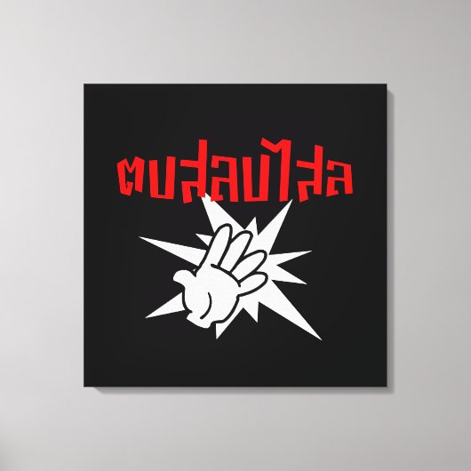 Slap U Gekke Dop Salop Salai in Thai Script = Canvas Afdruk (Voorkant)