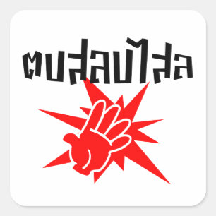 Slap U Gekke Dop Salop Salai in Thai Script = Vierkante Sticker