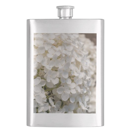 slap, witte bloemenfoto flacon (Voorkant)