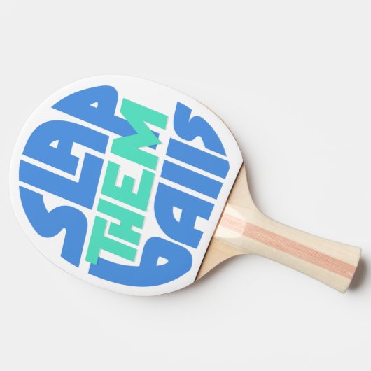 "Slap ze ballen" Ping Pong Paddle Tafeltennisbatje (Zijkant)