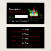 Slape voor kerstfeestjes visitekaartje (Voorkant /achterkant)