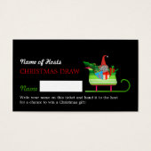 Slape voor kerstfeestjes visitekaartje (Voorkant)
