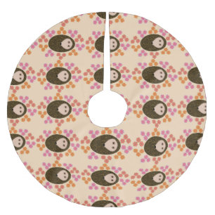 Slapegel en bloemen kerstboom rok