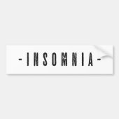 Slapeloosheidsontwerp Bumpersticker (Voorkant)