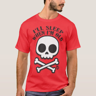 SLAPEN ALS JE OUD BENT T-SHIRT