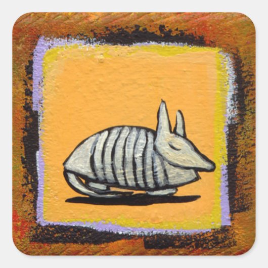 Slapen armadillo stickers leuke leuke originele ku (Voorkant)