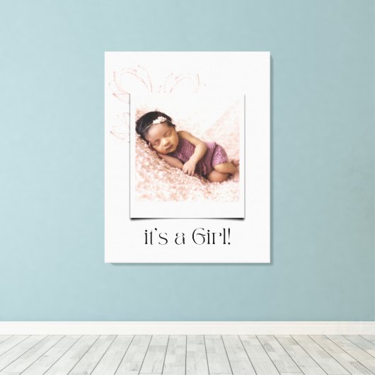 Slapen baby canvas (Insitu (Houten vloer))