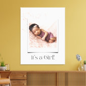 Slapen baby canvas afdruk (Insitu (Woonkamer))