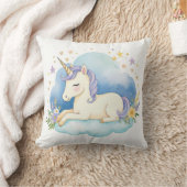 Slapen Baby Eenhoorn Boho Naam Kwekerij Kussen (Deken)