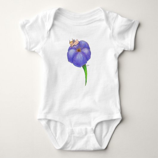 Slapen Baby fee op Morning Glory Romper (Voorkant)