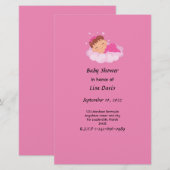 Slapen Baby Girl Baby shower Briefpapier (Voorkant / Achterkant)