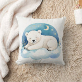 Slapen Baby Polar Beer Boho Naam Kwekerij Kussen (Deken)