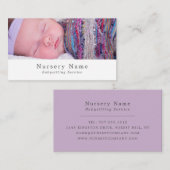 Slapen, Babysitter, Dagopvang, Nursery Visitekaartje (Voorkant / Achterkant)