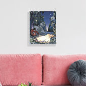 Slapen Beauty Princess Magic Romance Canvas Afdruk (Insitu (Woonkamer))