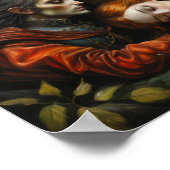 Slapen Beauty verhaal met pauw en prins Poster (Hoek)