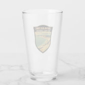 Slapen Beer Duinen National Lakeshore Travel Art Glas (Achterkant)