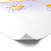 Slapen Beer en bijen Schattigee Cartoon Art Poster (Hoek)