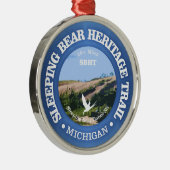 Slapen Beer HT (fietsen c) Metalen Ornament (Rechts)