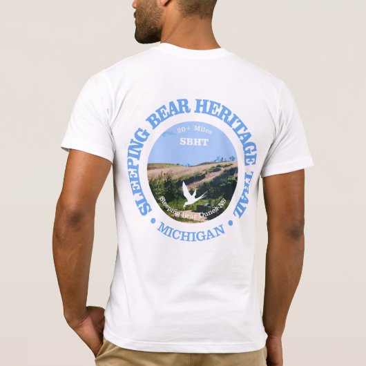 Slapen Beer HT (fietsen c) T-shirt (Achterkant)