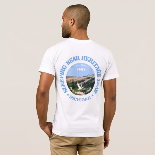 Slapen Beer HT (fietsen c) T-shirt (Achterkant volledig)