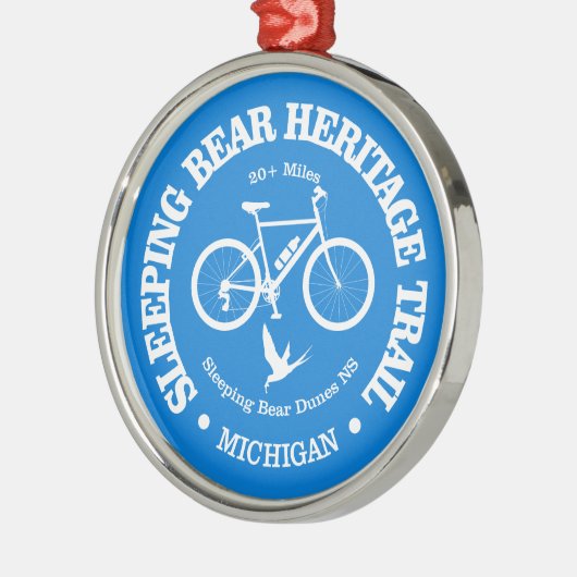 Slapen Beer HT (fietsen) Metalen Ornament (Links)