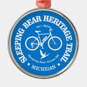 Slapen Beer HT (fietsen) Metalen Ornament