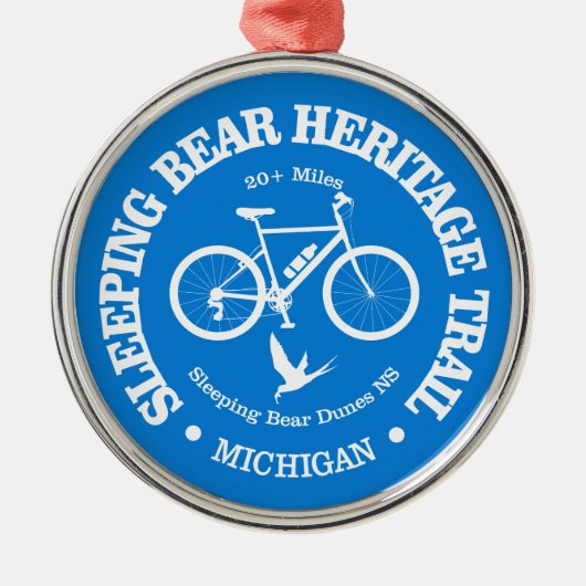 Slapen Beer HT (fietsen) Metalen Ornament (Voorkant)