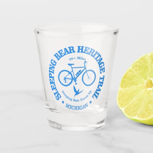Slapen Beer HT (fietsen) Shot Glas (Voorkant)