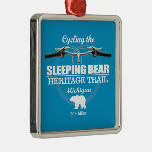 Slapen Beer HT (H2) Metalen Ornament (Rechts)