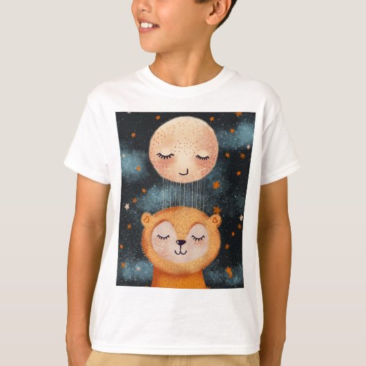 Slapen Beer in een vredige droom T-shirt (Voorkant)