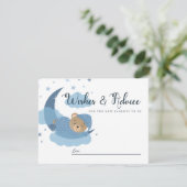 Slapen Beer Over The Moon Wensen & Advies Kaart (Staand voorkant)