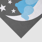 Slapen Blauwe Jongen Teddy Beer Tissuepapier (Detail)