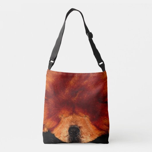 Slapen Chow Chow cbbcnm Crossbody Tas (Achterkant)