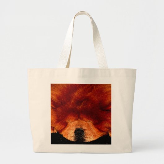 Slapen Chow Chow Jtcna Grote Tote Bag (Voorkant)