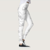 Slapen Dachshund Dog All-Over-Print Leggings (Rechts)