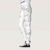 Slapen Dachshund Dog All-Over-Print Leggings (Links)