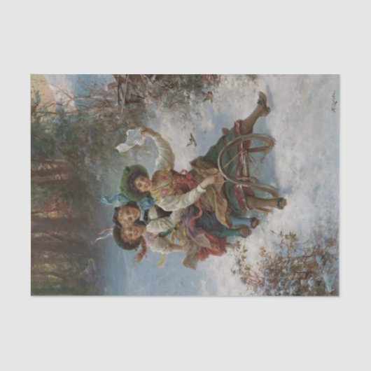 Slapen door Hans Katzka Tissuepapier (Voorkant)