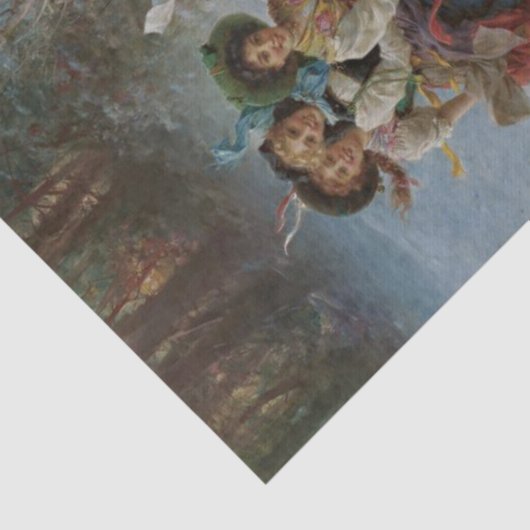 Slapen door Hans Katzka Tissuepapier (Detail)