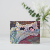 Slapen door Toulouse-Lautrec Briefkaart (Staand voorkant)