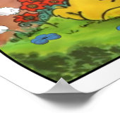 Slapen door zonnebloemen Poster (Hoek)