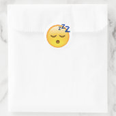 Slapen - Emoji Ronde Sticker (Tas)