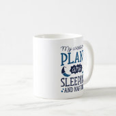 Slapen en draadsnijden koffiemok (Voorkant rechts)