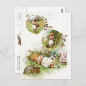 Slapen en dromen van Bunny Rabbits Briefkaart (Voorkant / Achterkant)