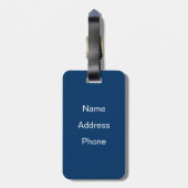 Slapen en uitgraven bagagelabel (Achterkant verticaal)