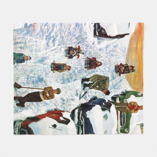 Slapen en uitgraven fleece deken (Voorkant (Horizontaal))