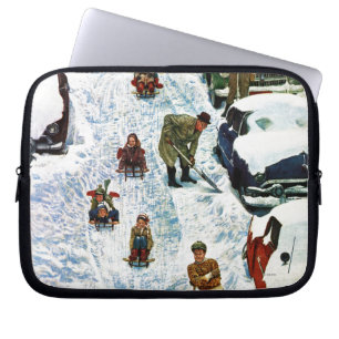 Slapen en uitgraven laptop sleeve