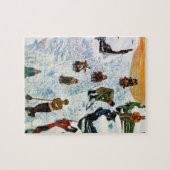 Slapen en uitgraven legpuzzel (Horizontaal)