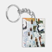 Slapen en uitgraven sleutelhanger (Voorkant Links)