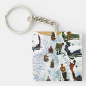 Slapen en uitgraven sleutelhanger (Voorkant)